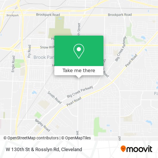 W 130th St & Rosslyn Rd map
