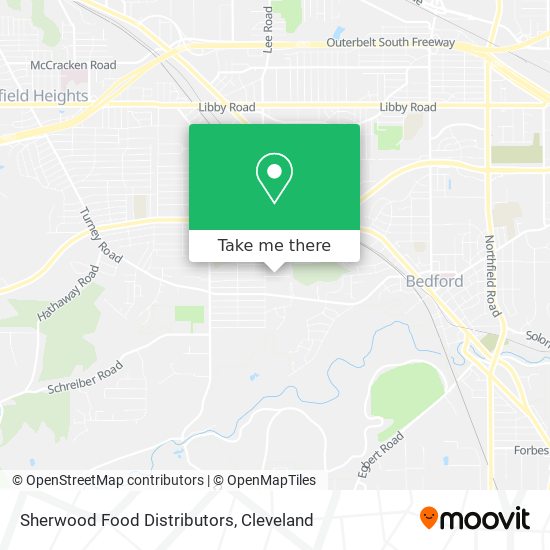 Sherwood Food Distributors map