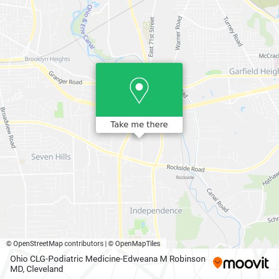 Ohio CLG-Podiatric Medicine-Edweana M Robinson MD map