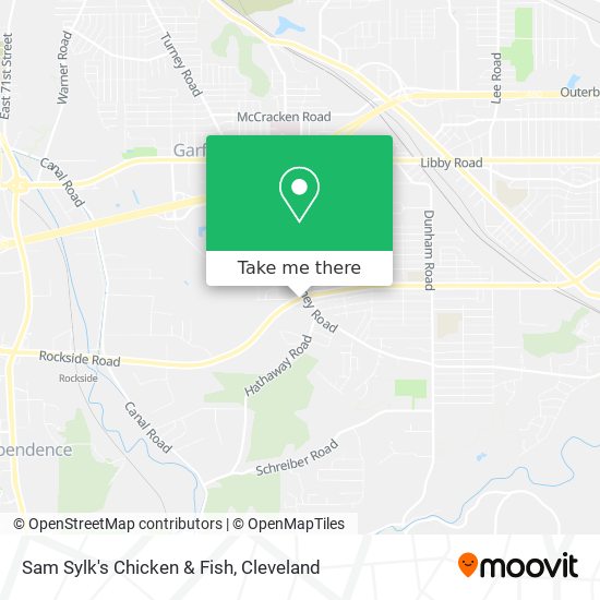 Mapa de Sam Sylk's Chicken & Fish