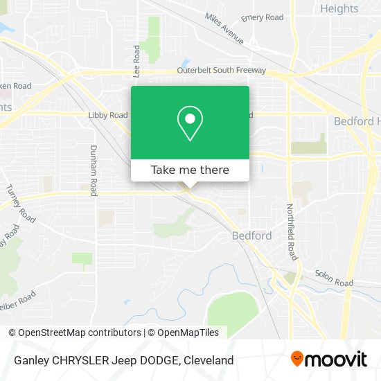 Ganley CHRYSLER Jeep DODGE map