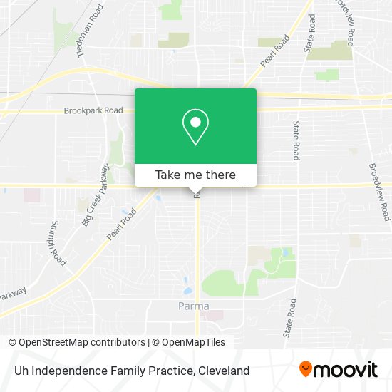 Uh Independence Family Practice map