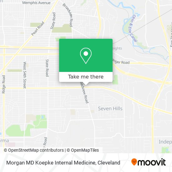 Morgan MD Koepke Internal Medicine map