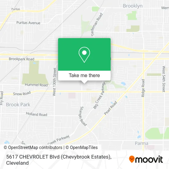 5617 CHEVROLET Blvd (Chevybrook Estates) map