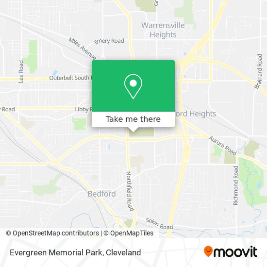 Mapa de Evergreen Memorial Park
