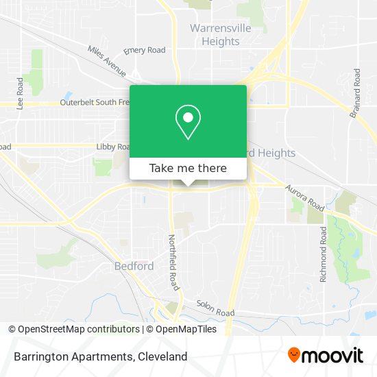 Barrington Apartments map
