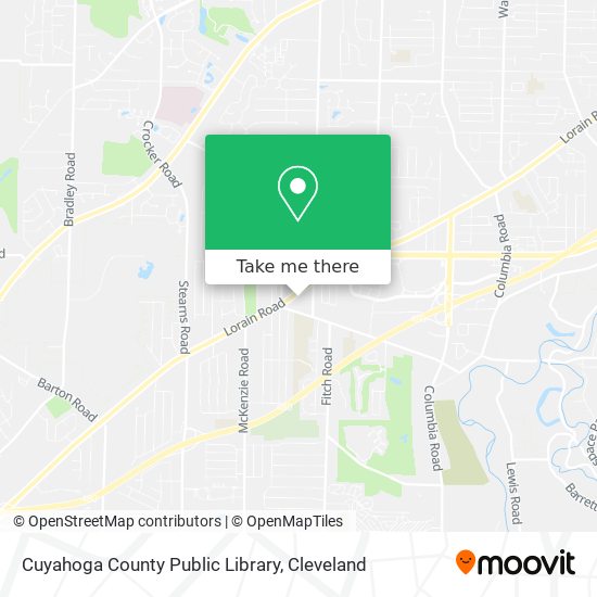 Cuyahoga County Public Library map