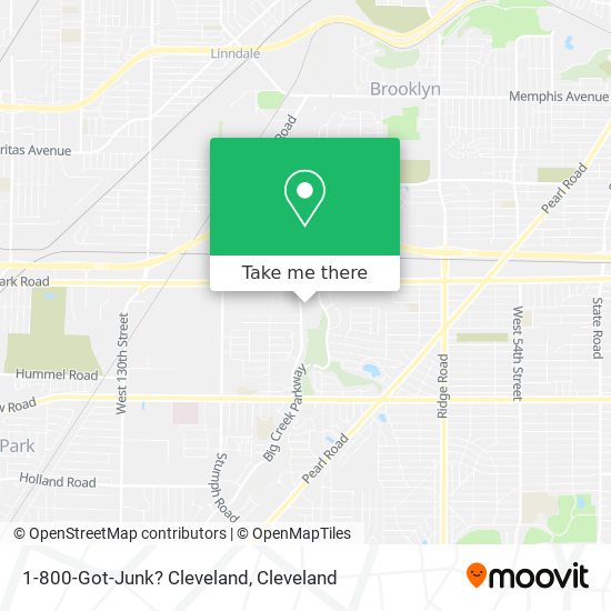 1-800-Got-Junk? Cleveland map