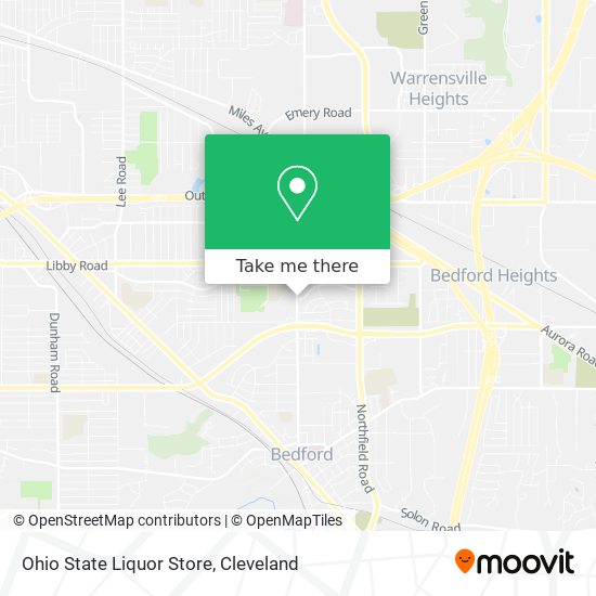 Mapa de Ohio State Liquor Store