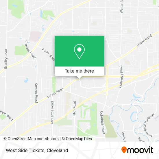 West Side Tickets map