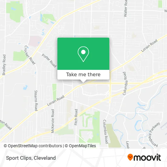 Sport Clips map