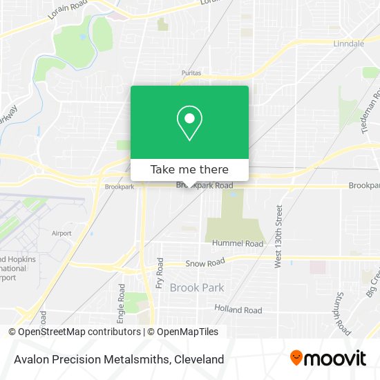 Avalon Precision Metalsmiths map