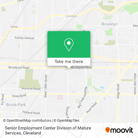 Mapa de Senior Employment Center Division of Mature Services
