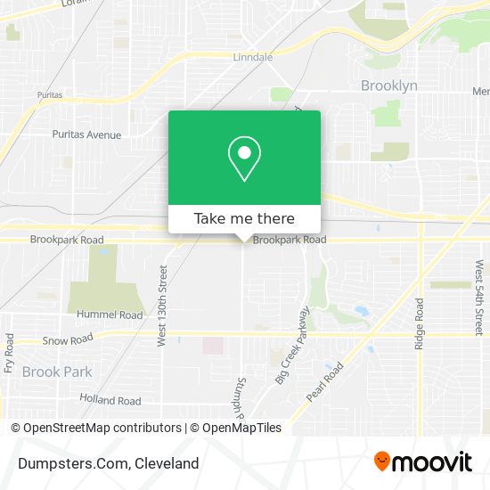 Dumpsters.Com map