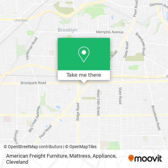 American Freight Furniture, Mattress, Appliance map