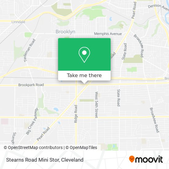 Stearns Road Mini Stor map