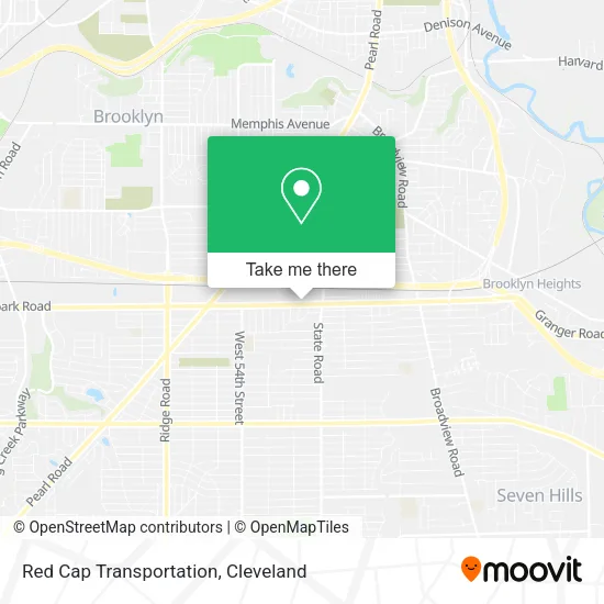 Mapa de Red Cap Transportation