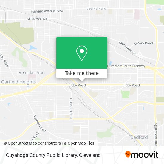 Cuyahoga County Public Library map