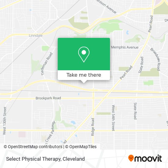 Select Physical Therapy map