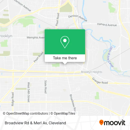 Mapa de Broadview Rd & Merl Av