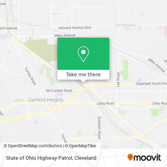 Mapa de State of Ohio Highway Patrol
