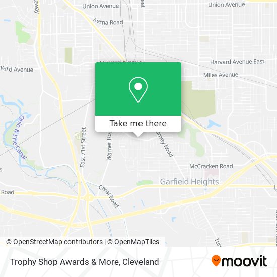 Mapa de Trophy Shop Awards & More