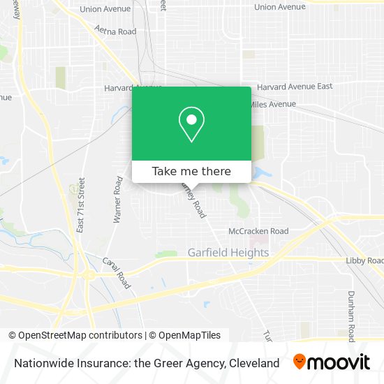 Mapa de Nationwide Insurance: the Greer Agency