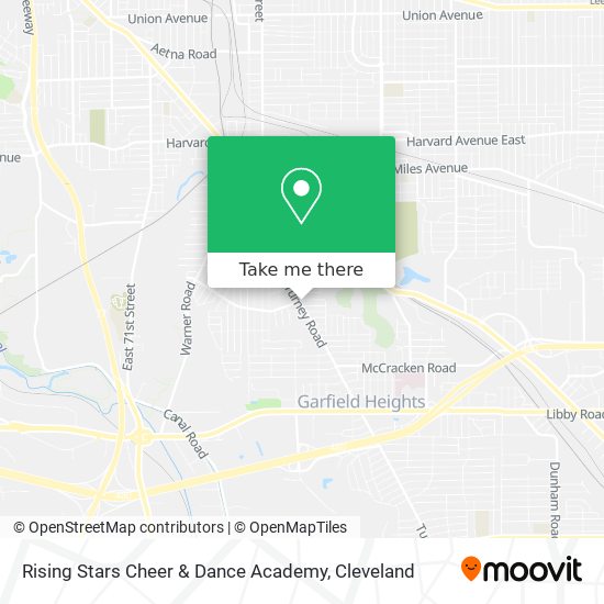 Mapa de Rising Stars Cheer & Dance Academy