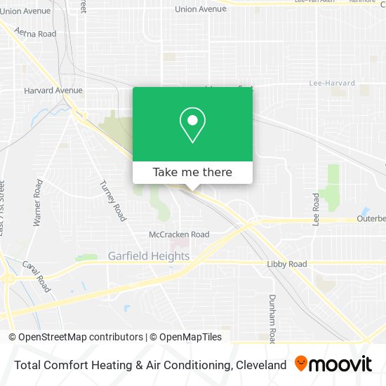 Total Comfort Heating & Air Conditioning map