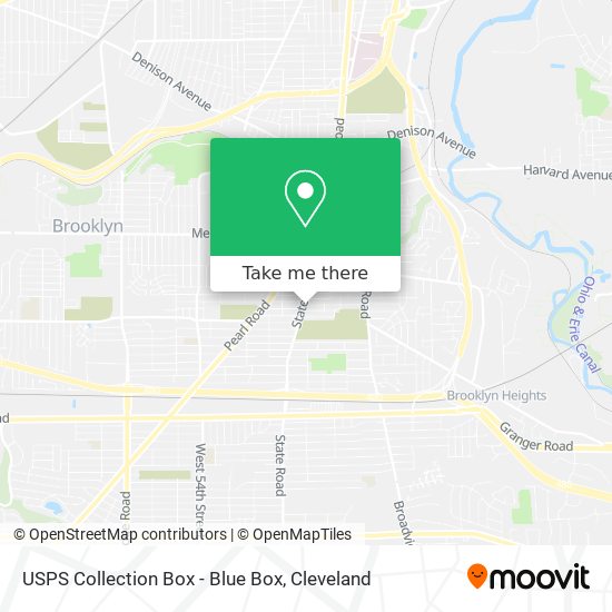 USPS Collection Box - Blue Box map