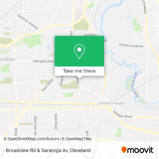 Broadview Rd & Saratoga Av map