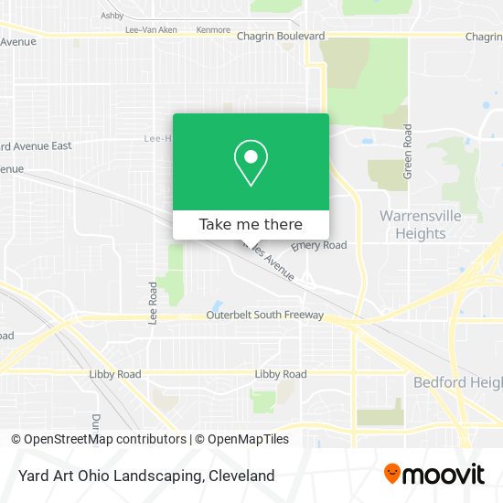 Yard Art Ohio Landscaping map