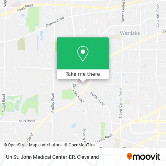 Uh St. John Medical Center-ER map