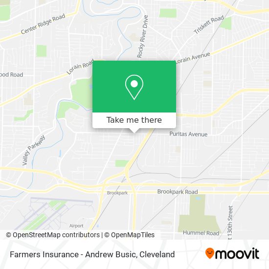 Farmers Insurance - Andrew Busic map