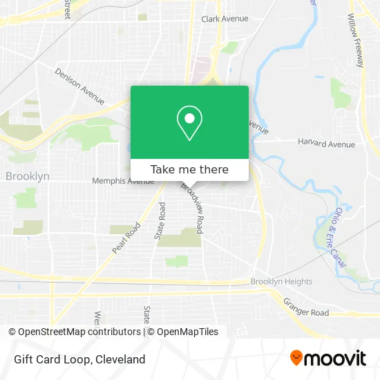 Gift Card Loop map