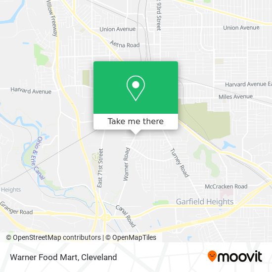 Warner Food Mart map