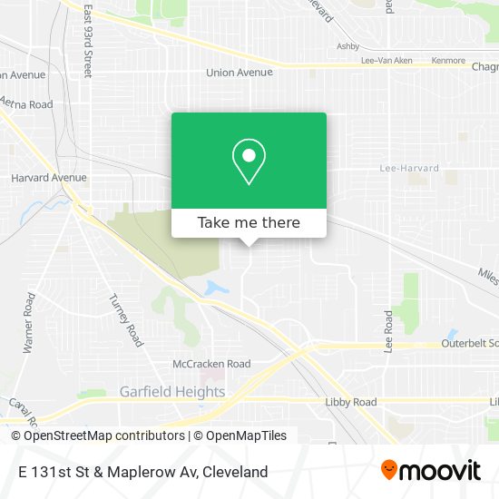 E 131st St & Maplerow Av map