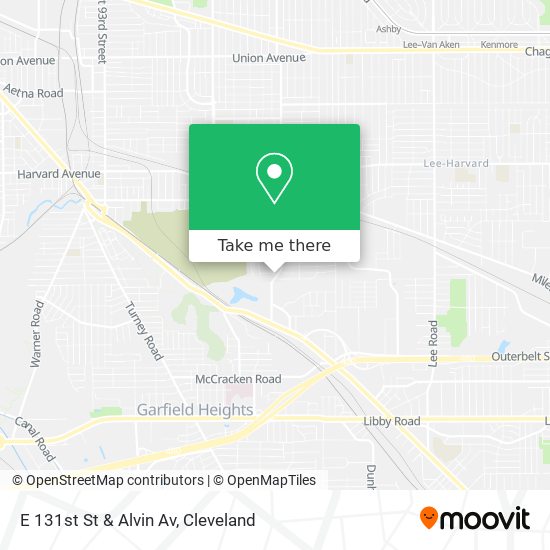 E 131st St & Alvin Av map