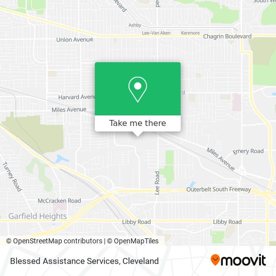 Blessed Assistance Services map