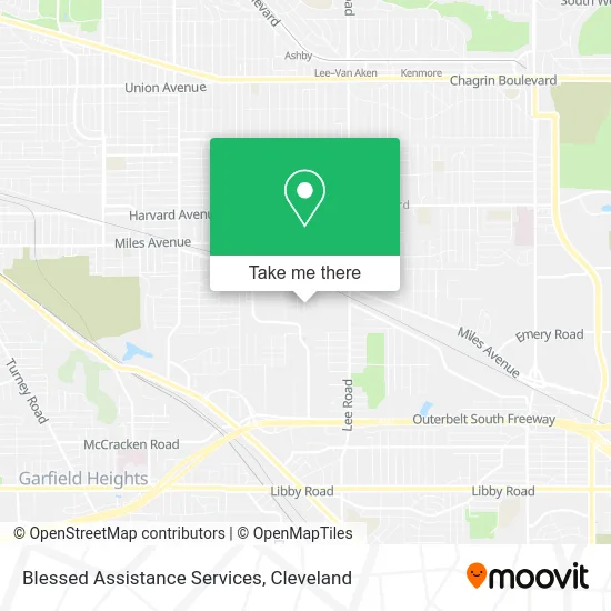 Blessed Assistance Services map