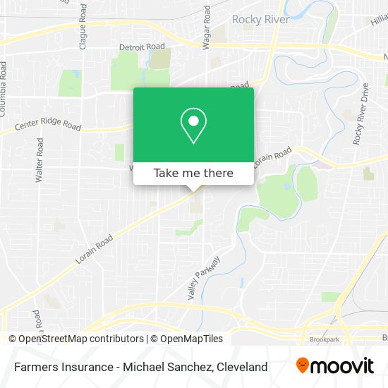 Farmers Insurance - Michael Sanchez map