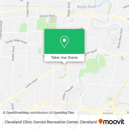 Mapa de Cleveland Clinic Gemini Recreation Center
