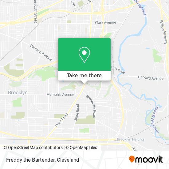 Freddy the Bartender map