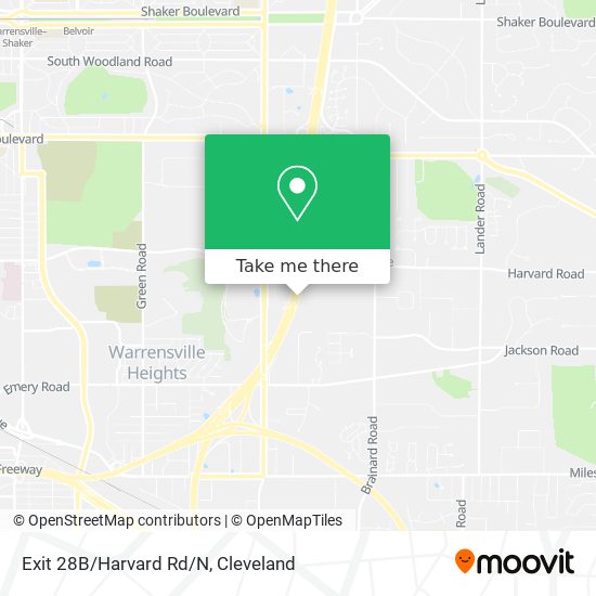 Exit 28B/Harvard Rd/N map