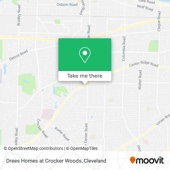Drees Homes at Crocker Woods map