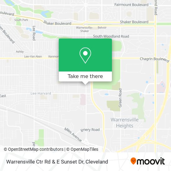 Warrensville Ctr Rd & E Sunset Dr map