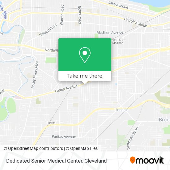 Dedicated Senior Medical Center map