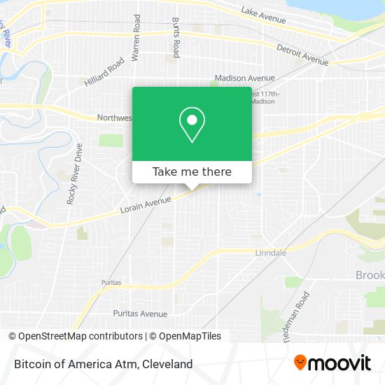 Bitcoin of America Atm map