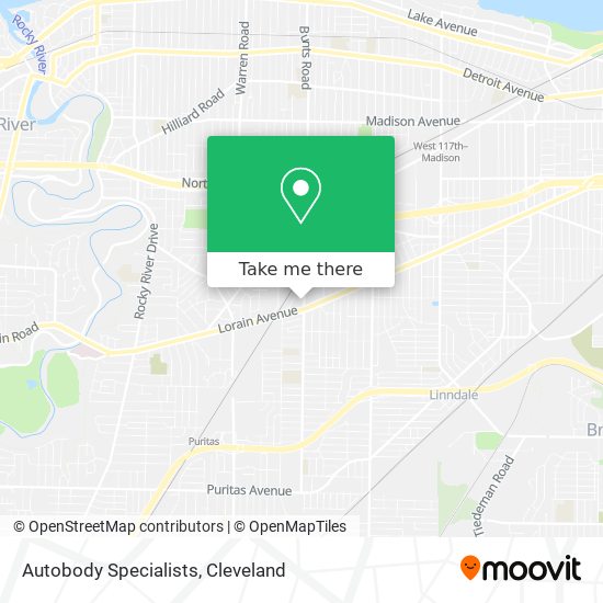 Autobody Specialists map