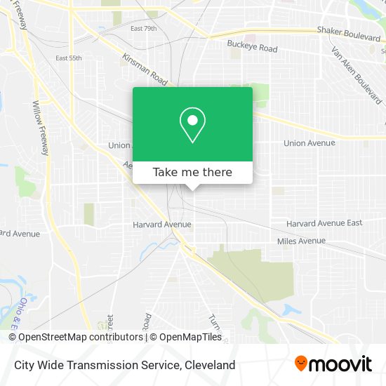 City Wide Transmission Service map